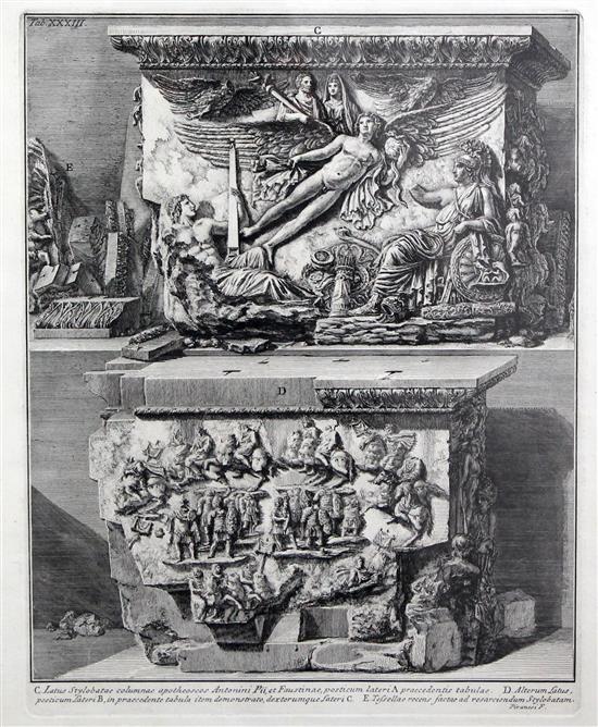 Giovanni Battista Piranesi (Italian, 1720-1778) Sustruzioni di Clodio,